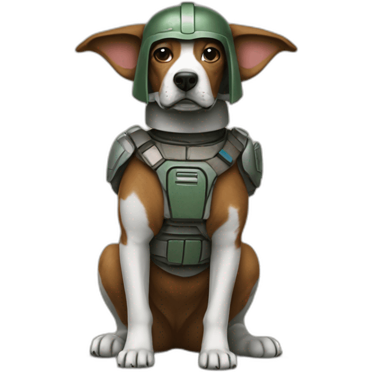 Dog with six fett  emoji