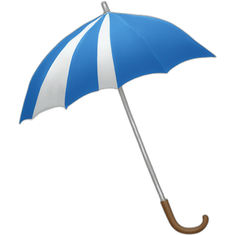 blue and white umbrella emoji