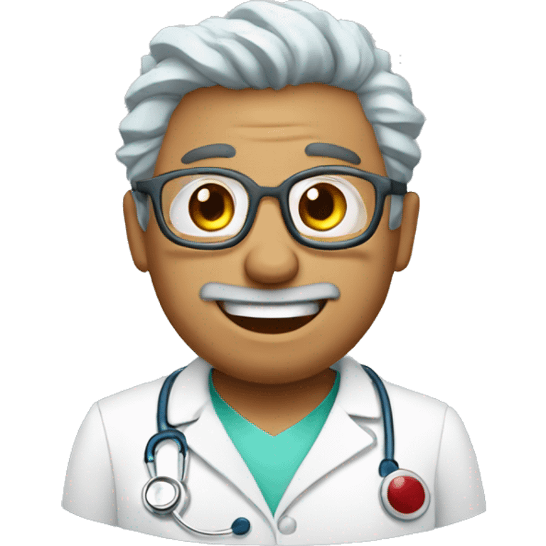 One Funny crazy doctor emoji