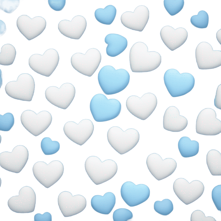 blue heart with white inside  emoji