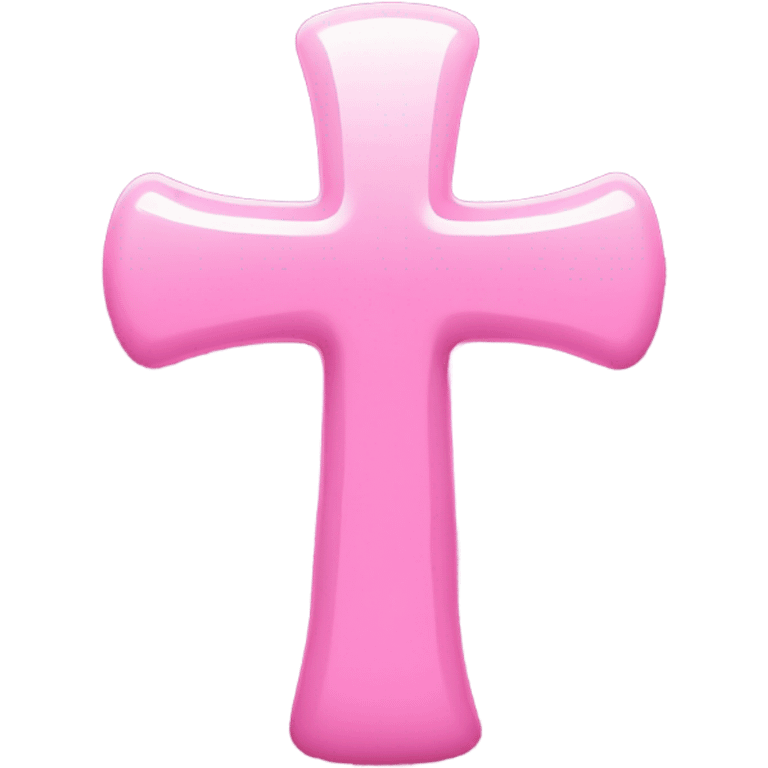 Pink cross emoji