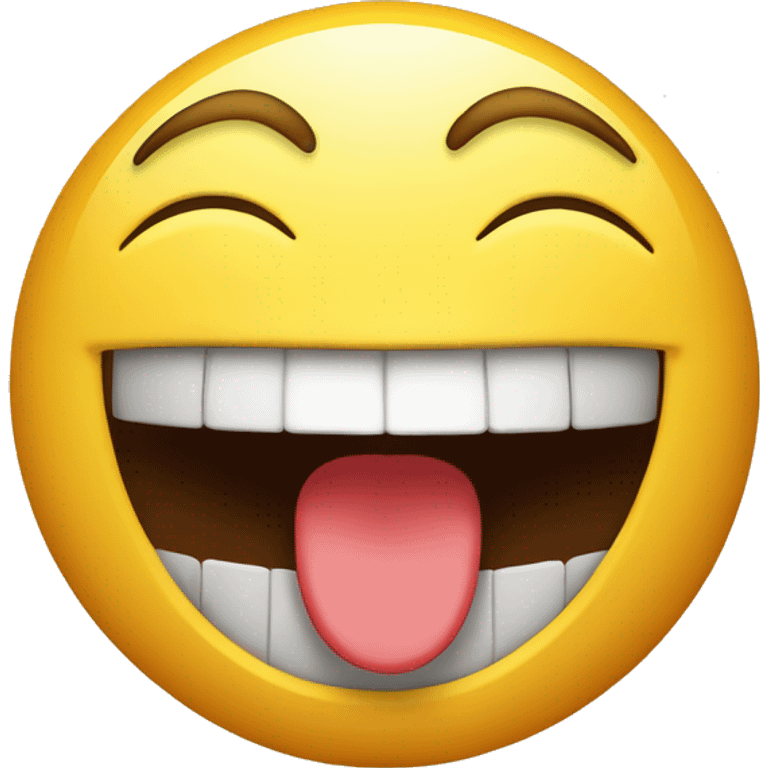 happy face with mouth open emoticon emoji