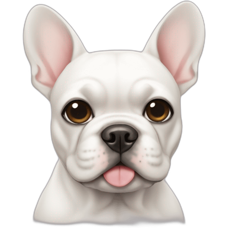 white french bulldog emoji