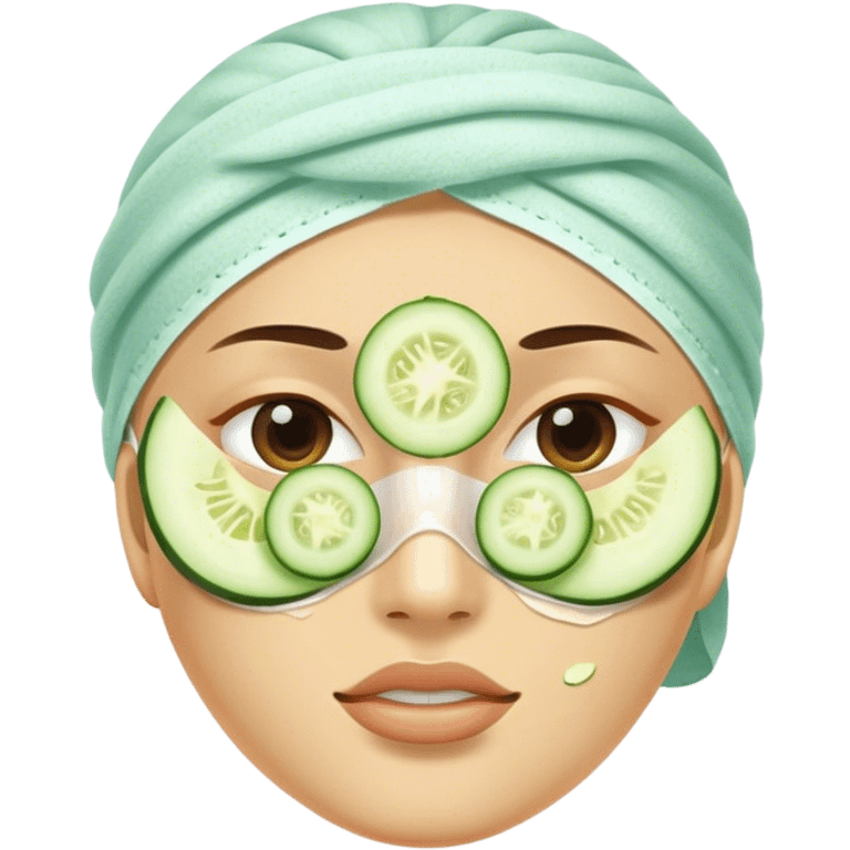 Spa day facial emoji