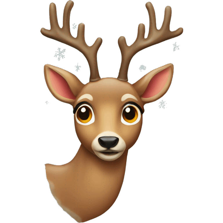 Christmas deer emoji