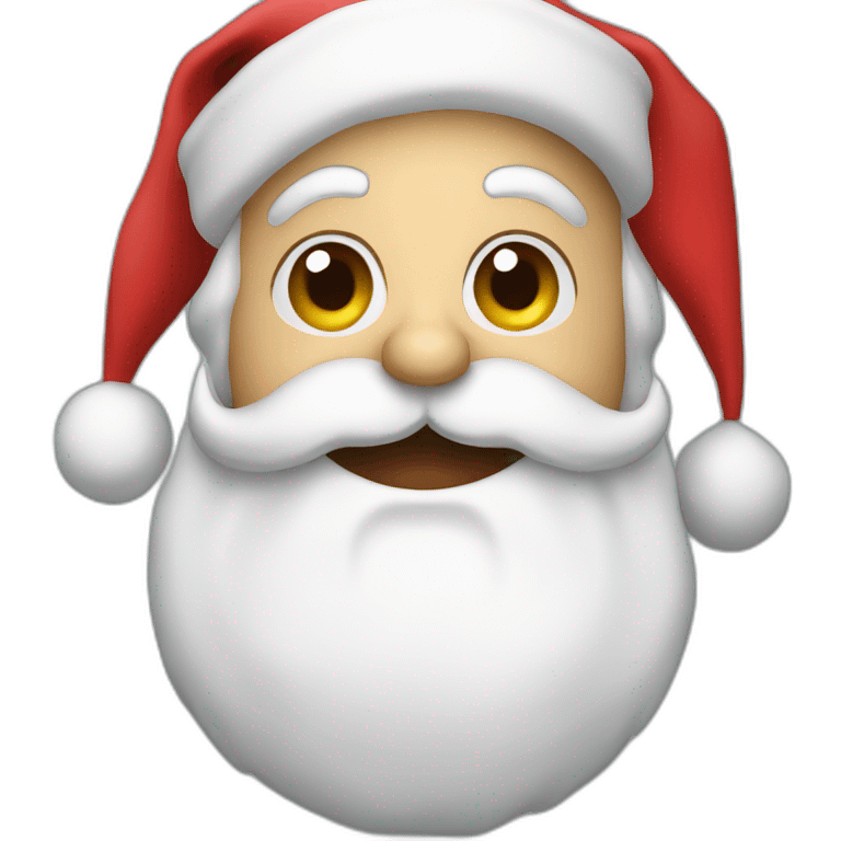  santa with a kiss on the cheek emoji