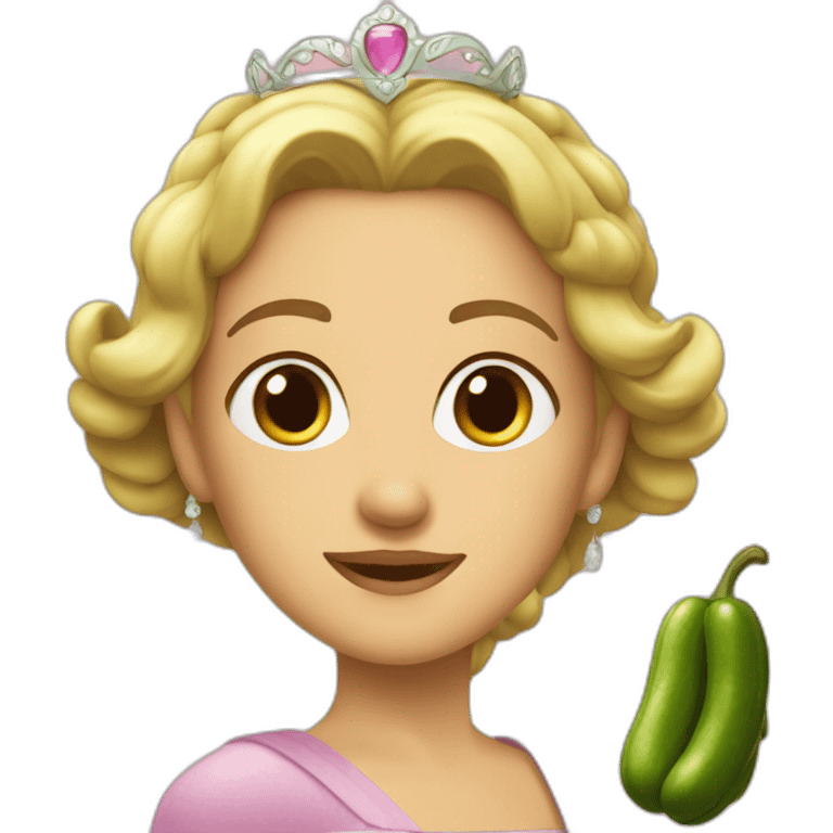 princess of a pickle emoji