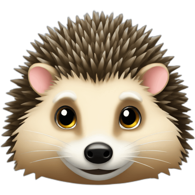 Hedgehog on Honeybadger emoji