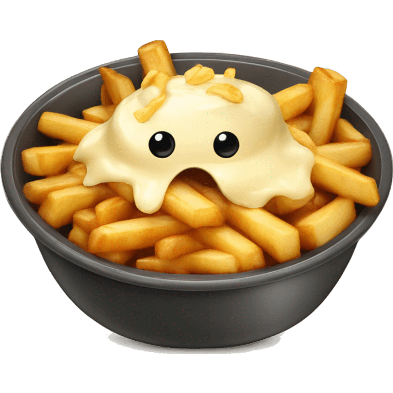 Poutine qui mange de la poutine emoji