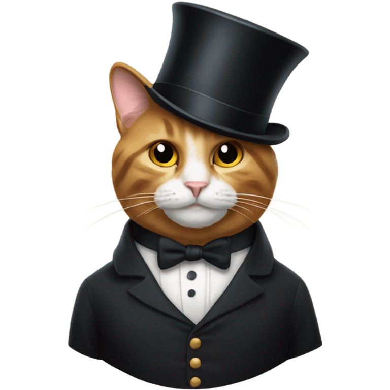 cat with a tophat emoji