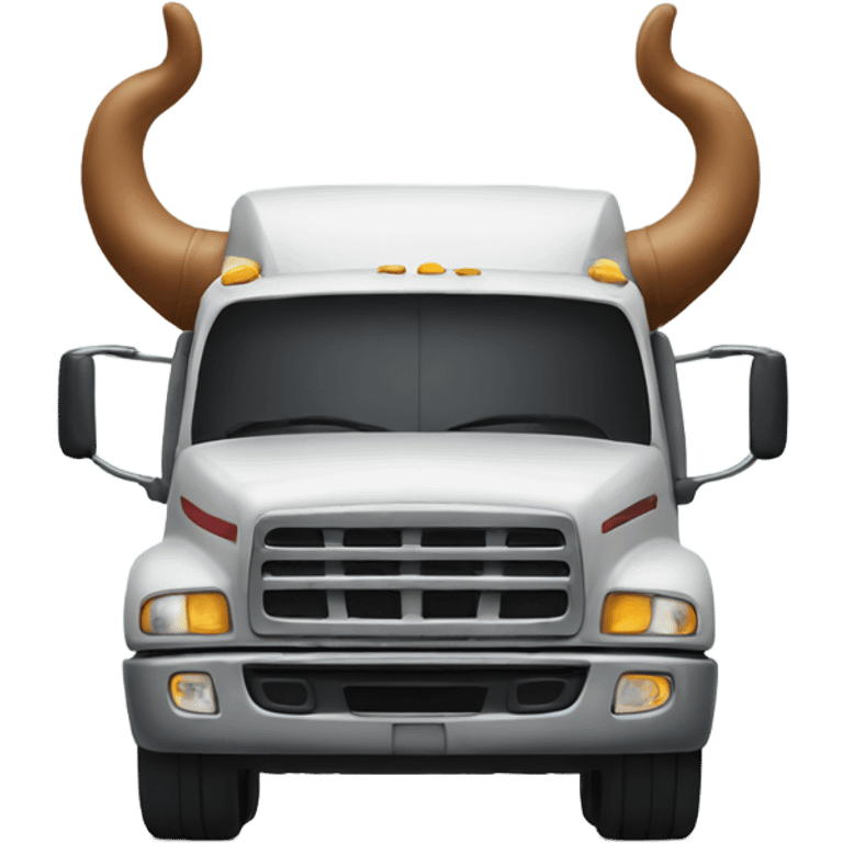 truck with horns  emoji