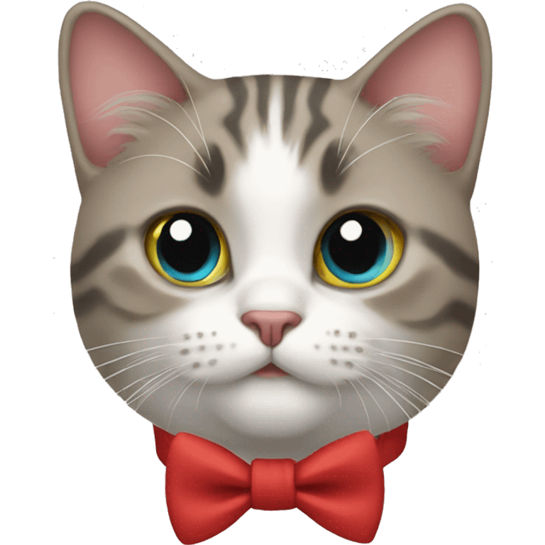 Cat with a bow tie emoji