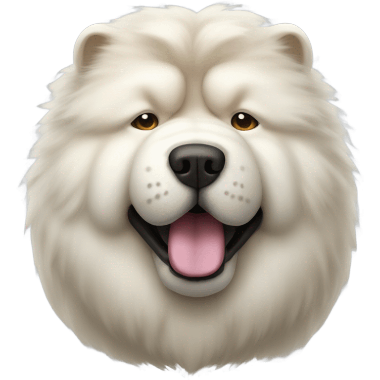 White chow chow  emoji