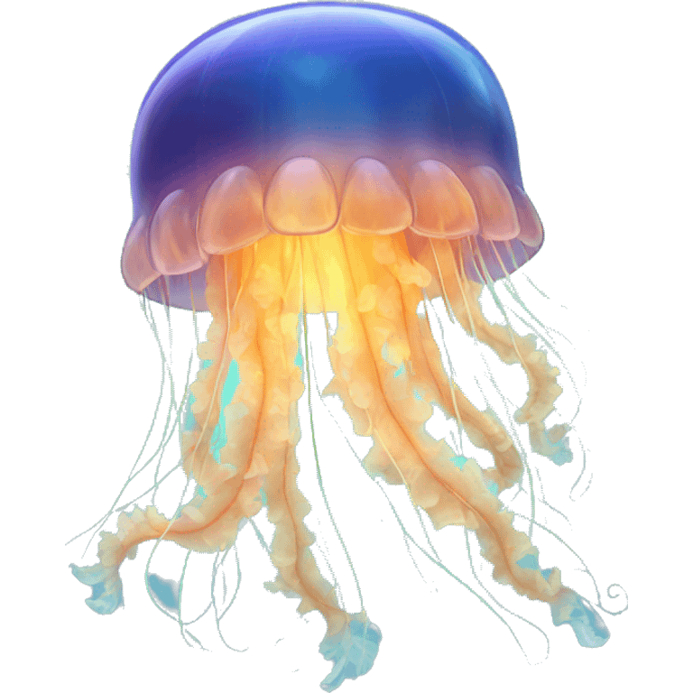 Jellyfish glowing emoji