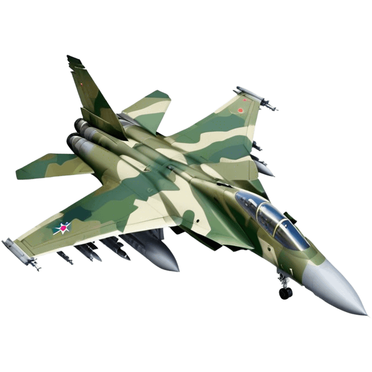 SU-35 Jet - Sukhoi (Model Year: 2020) (Iconic colour: Camouflage green) emoji