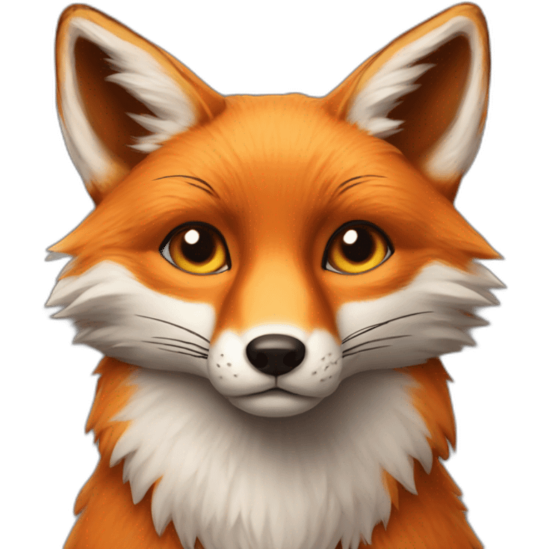 Fox with 4 eys emoji