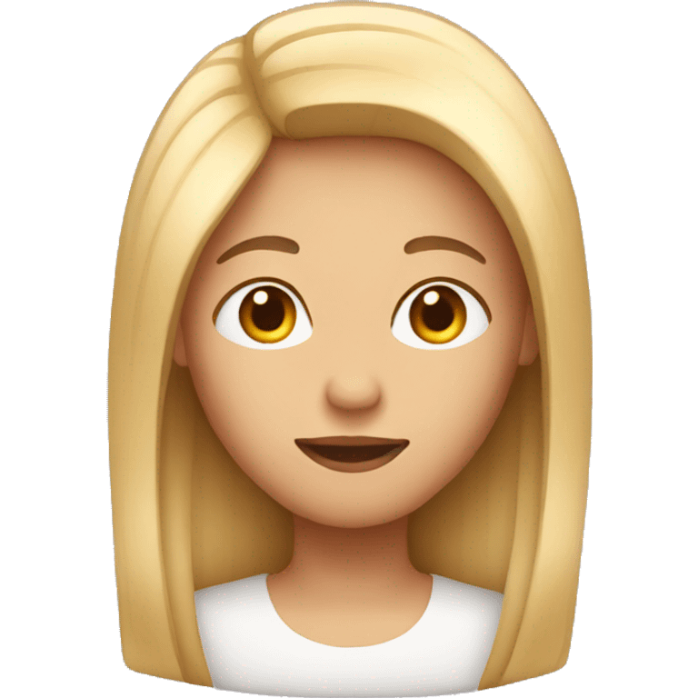 person with straight hair emoji