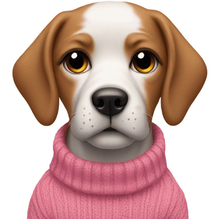 dog pink sweater emoji