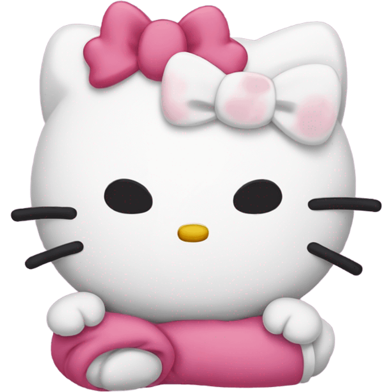 Sleepy hello kitty  emoji