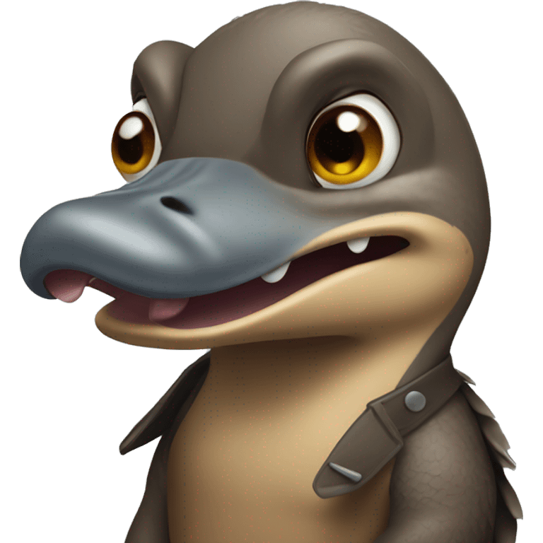 Angry platypus emoji