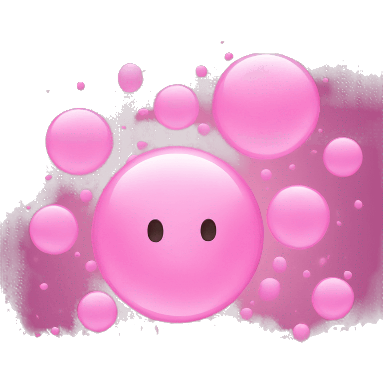 Pink bubbles  emoji