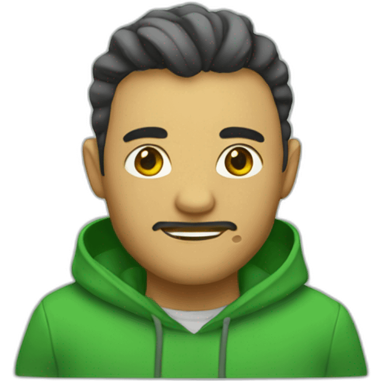 mão verde emoji