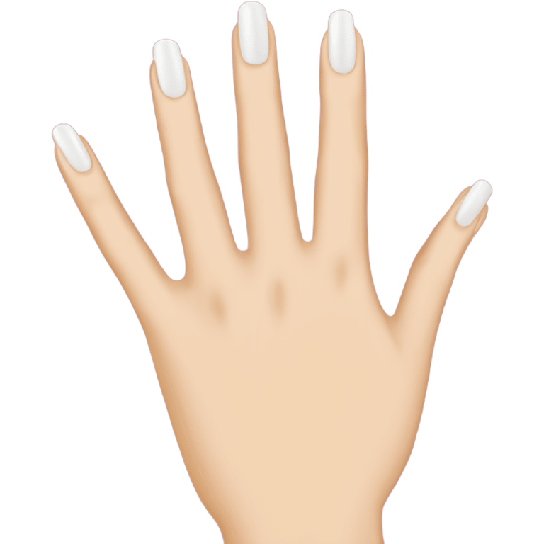 french tip manicure emoji