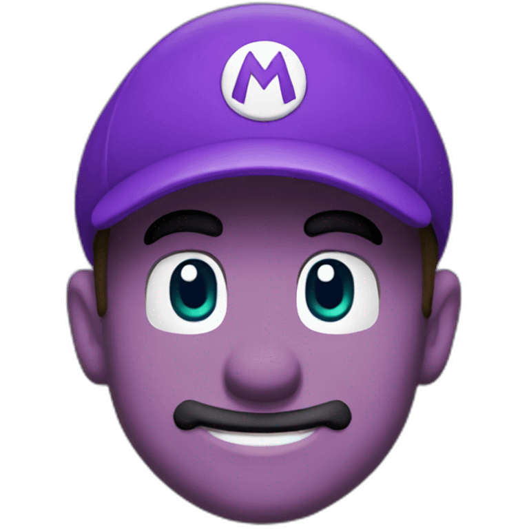 super mario purple cap without super mario emoji