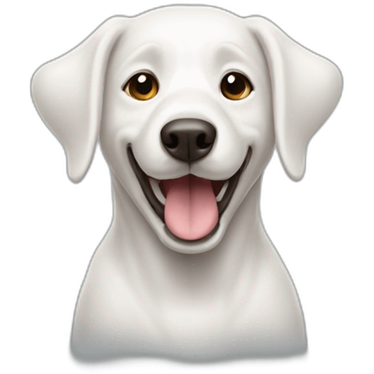 happy-white-dog emoji