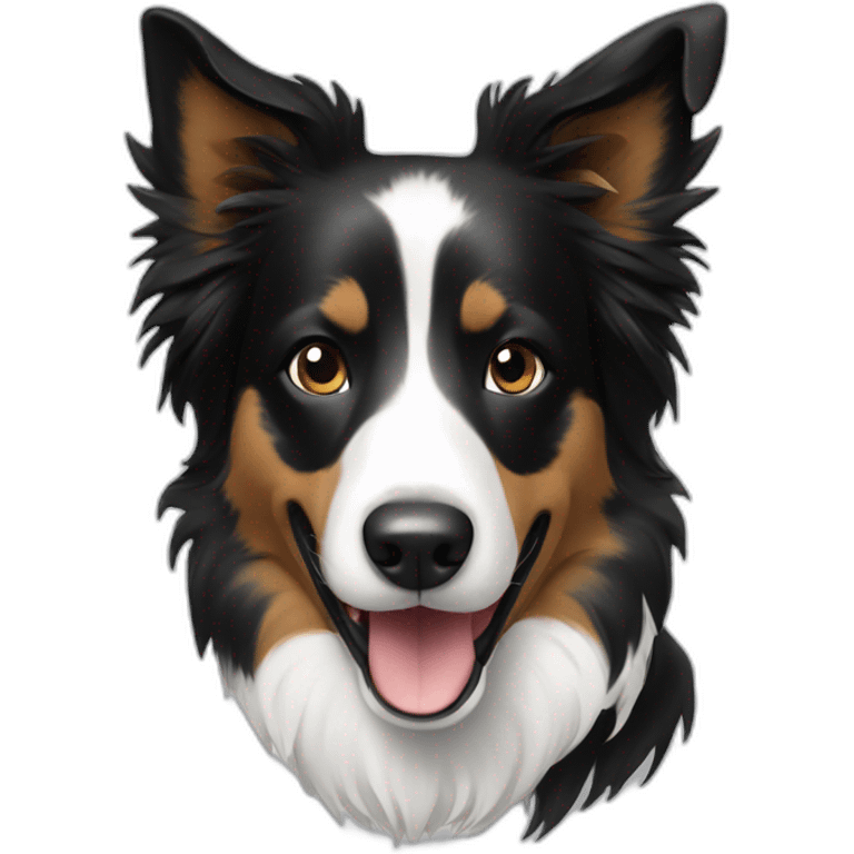 Tai chi border collie emoji