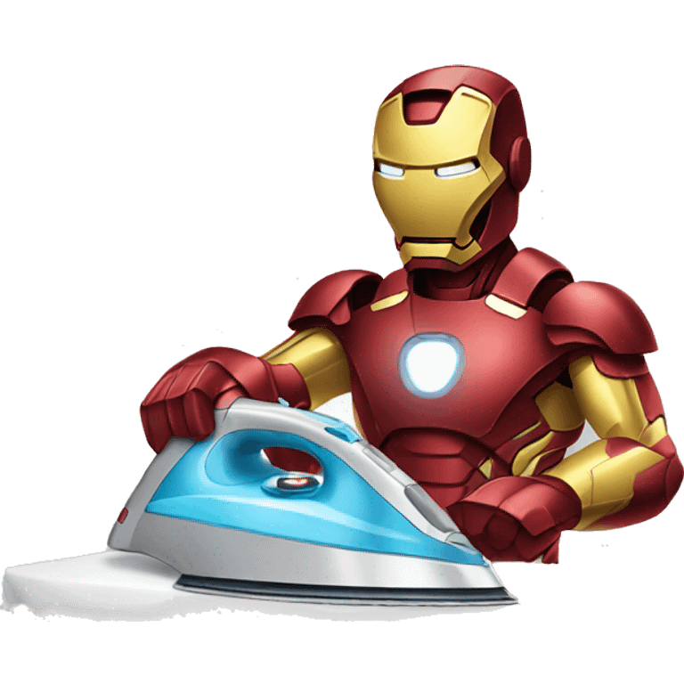 ironman ironing clothes emoji