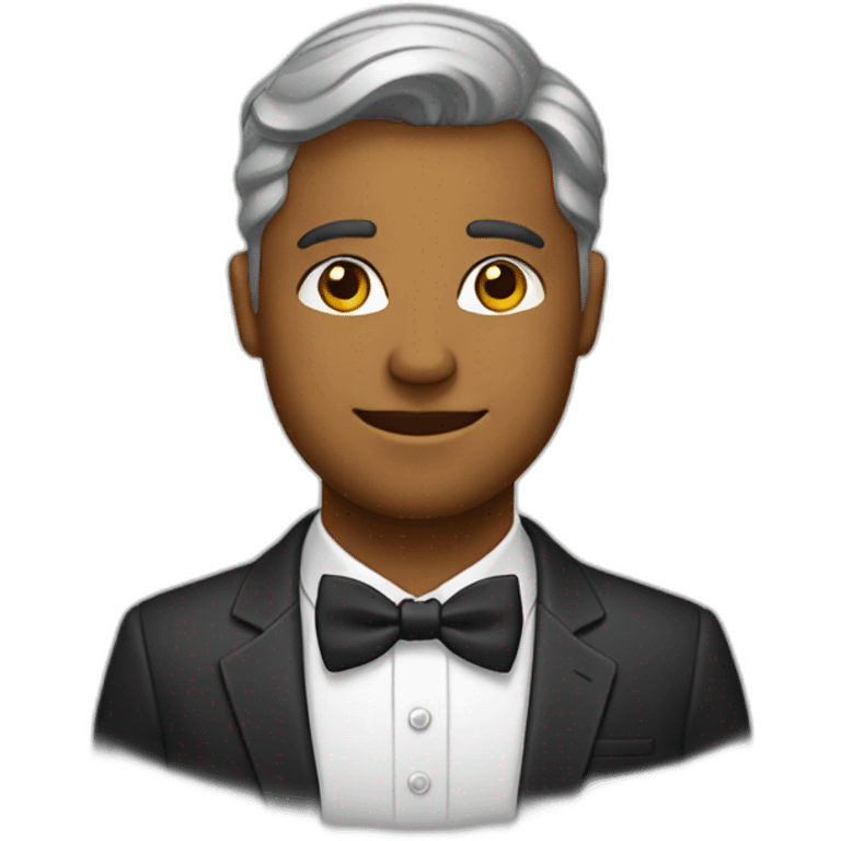 white jehovah witness with bow tie emoji