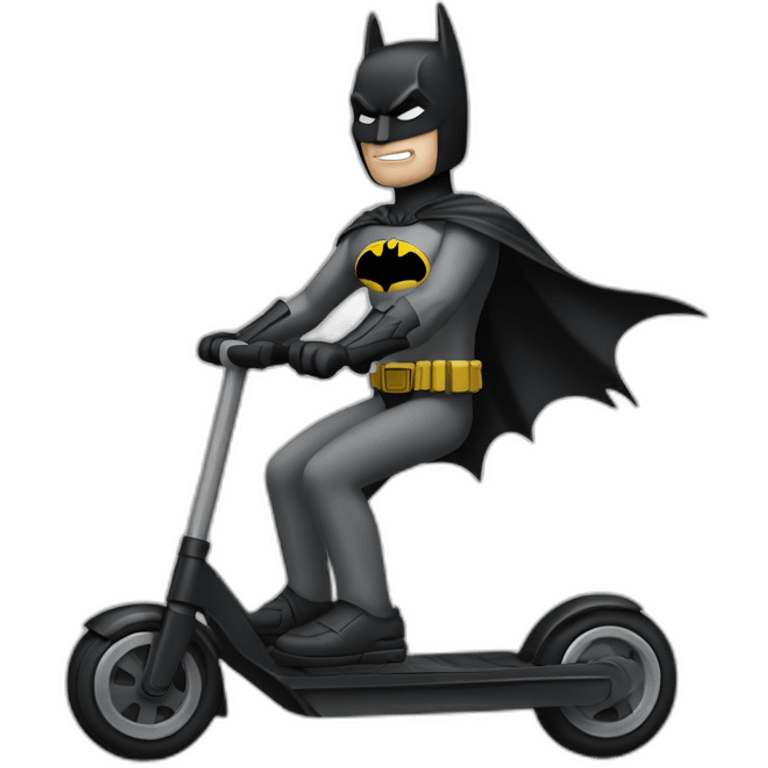 Batman sur une trottinette  emoji