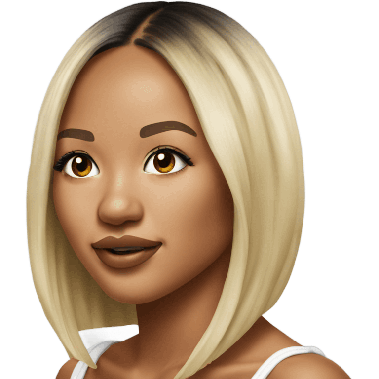 Hyper Realistic beautiful Karrueche Tran photo  emoji