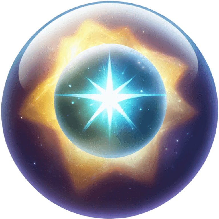 astral projection star inside a ball emoji