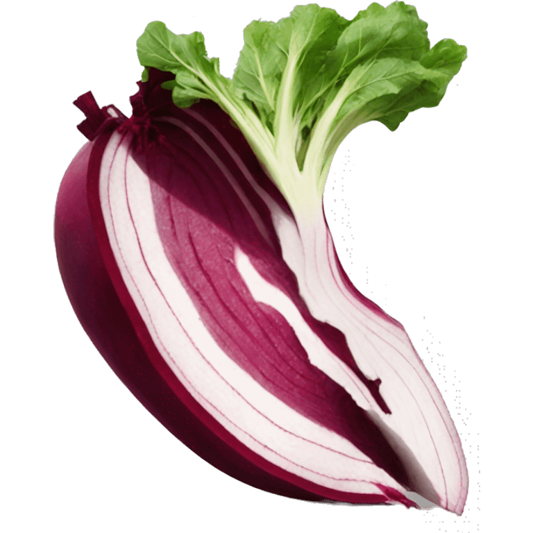 sliced open Beetroot emoji