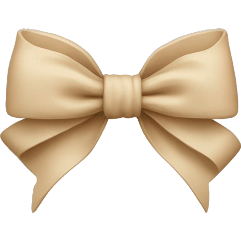 Beige bow  emoji