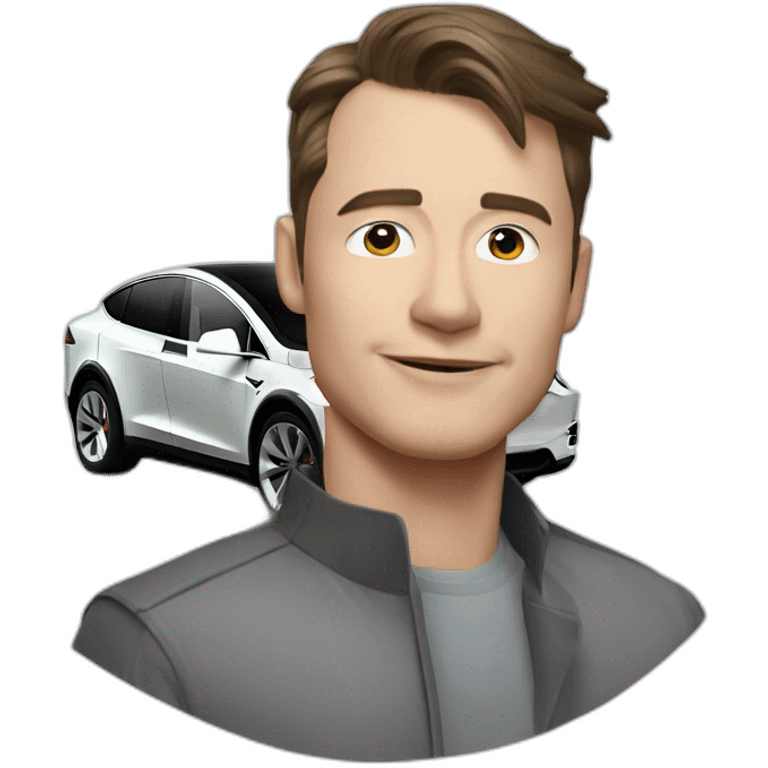 tesla model x emoji