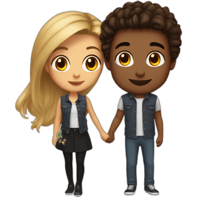 Alina and her boyfriend Sasha emoji