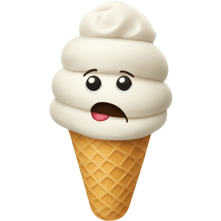 Rolled ice cream emoji