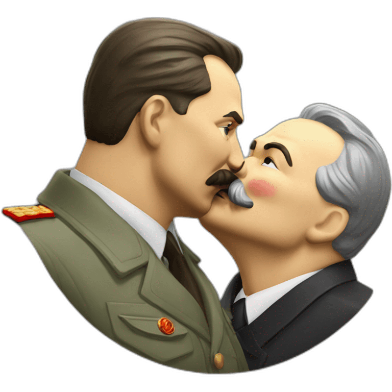 stalin kiss Lenin emoji