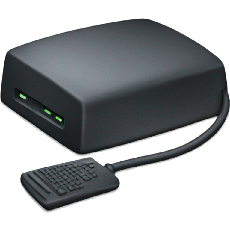 black internet modem emoji