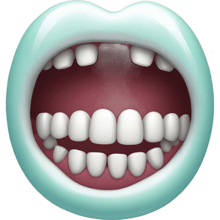 Nice teeth with one small gem stone  emoji