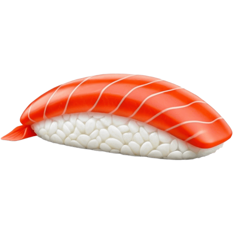 Sushi Cinematic Realistic Sushi Dish Emoji, depicted as one or two artfully arranged pieces of fresh sushi, rendered with delicate textures and subtle, natural lighting that highlights its refined simplicity. emoji