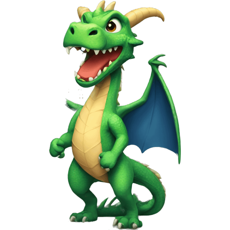 Dragon wearing boxer  emoji