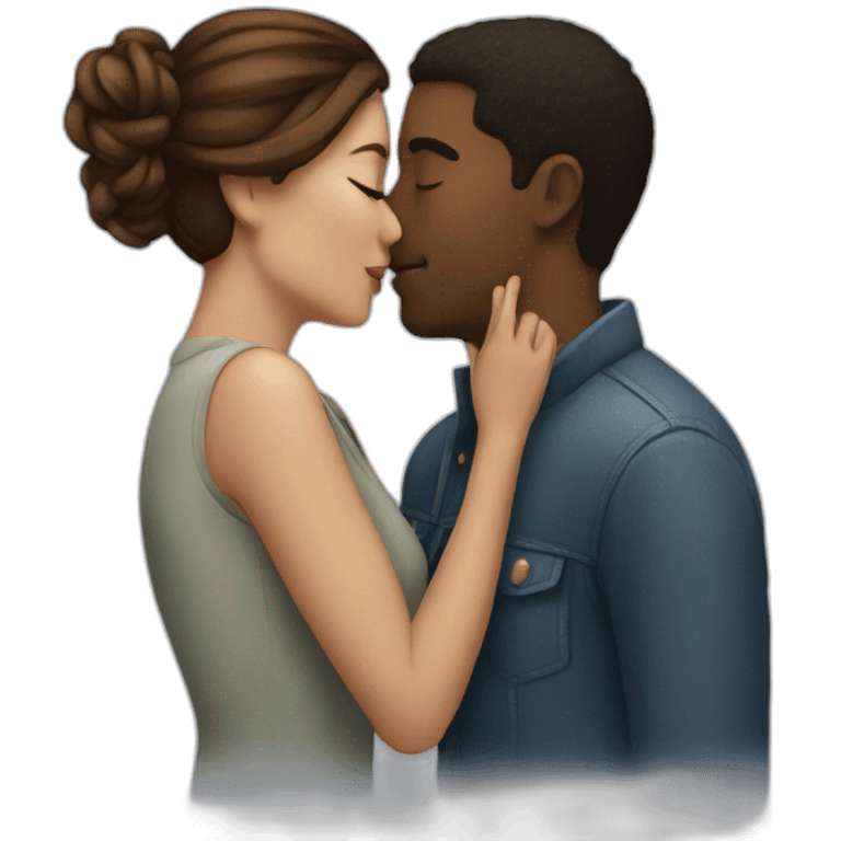 Couple kissing emoji