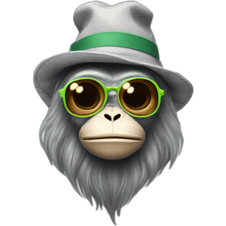 Grey-alien-hipster-starbucks-monkey emoji