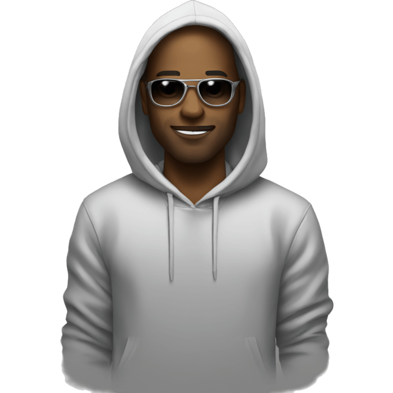 DJ in hoodie  emoji