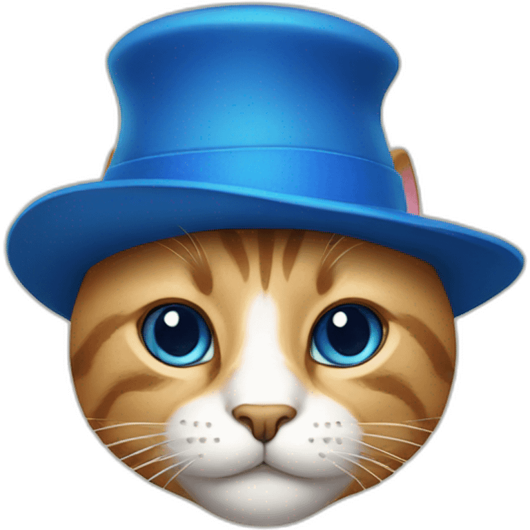 cat with blue hat emoji