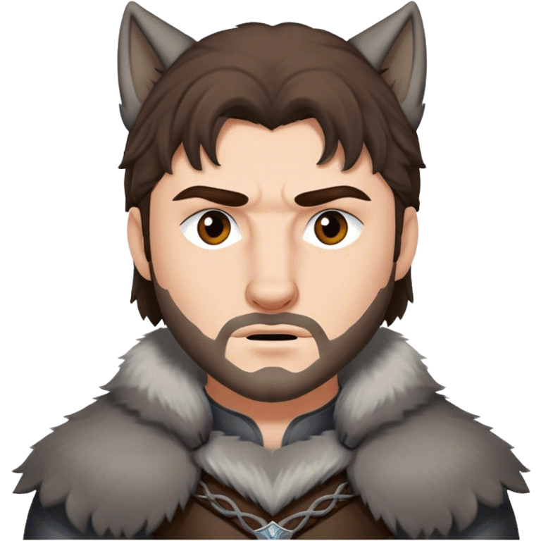 Wolf Stark from game of thrones emoji